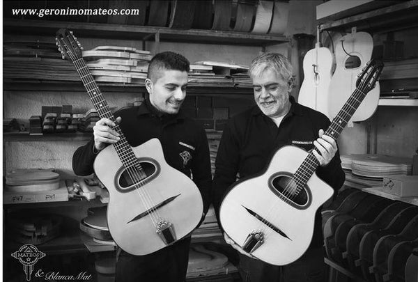 Geronimo Mateos guitars. Geronimo Mateos luthiers. Geronimo and Federico Mateos. Dupont guitars. Castelluccia guitars