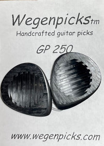 Wegen (Set of Two) 2.5mm Gypsy Jazz Pick (White and Black) (This item has free delivery with orders over $55)