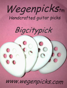 Wegen Bigcity 2.2mm Jazz Guitar Pick - (Black or White) (set of 4) (This item has free delivery with  orders over $55)