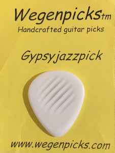 Wegen (Famous) 3.5mm Gypsy Jazz Pick White (This item has free delivery with orders over $55)